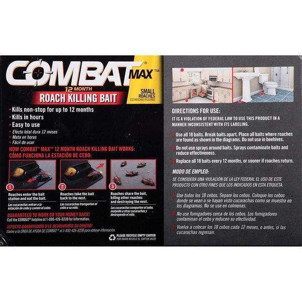 Засіб від тарганів Пастки COMBAT MAX.(12 шт.) 55 фото